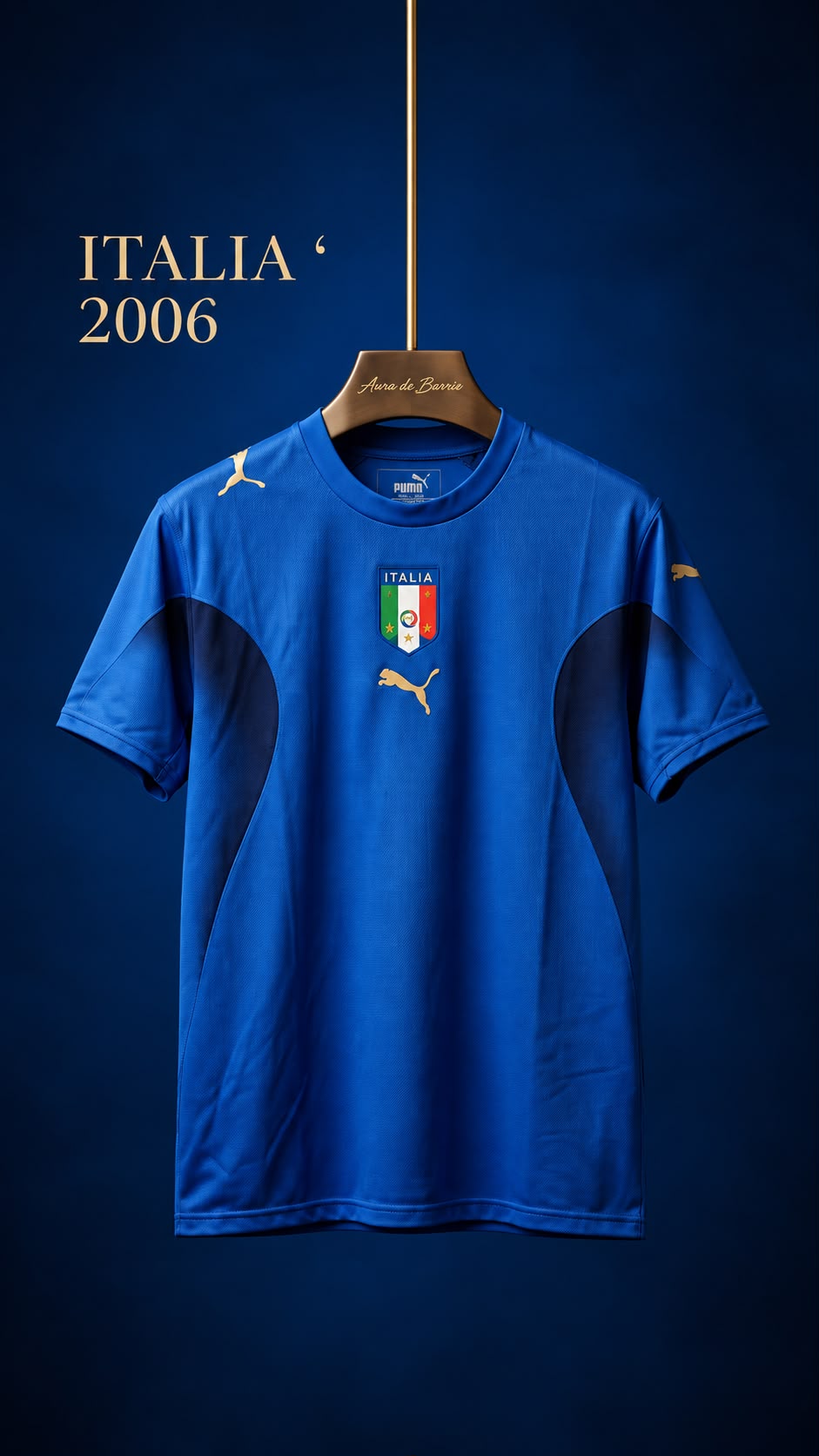 Italiens blå landslagströja från VM 2006 tillverkad av Puma