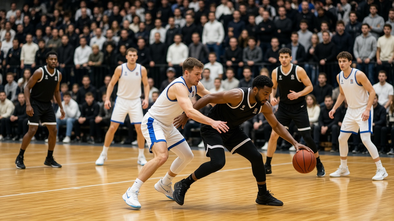 Basketmatch mellan Köping Stars och Södertälje Kings i Svenska basketligan